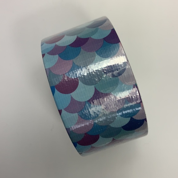 🆕 🧜‍♀️ Mermaid Scale Pattern Duck Duct Tape Packaging Shipping Supplies New! - Picture 4 of 5